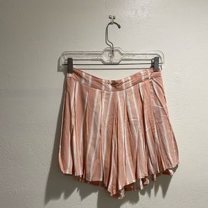 Motel Rocks Pink and White Striped Skort Size XS